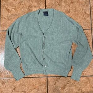 Vintage JcPenney Mint Green Cardigan Sweater